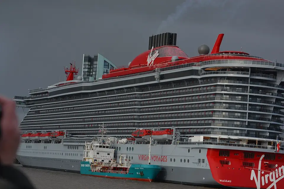 Scarlet Lady: in Liverpool in